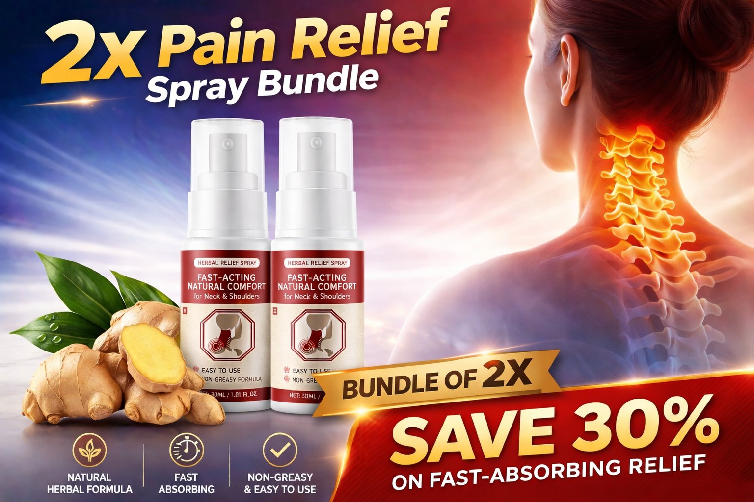 Cervical Spray - 20 Herbal Essences